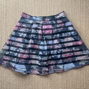 Floral Mini Skirt